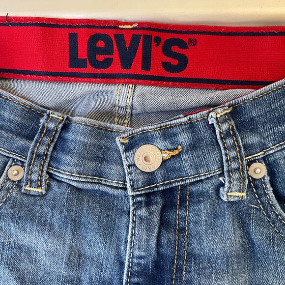 Levi’s Kid Slim Jeans size 14 REG W27 x L29 Blue Mid Rise Stretch Boot Cut - Picture 8 of 11